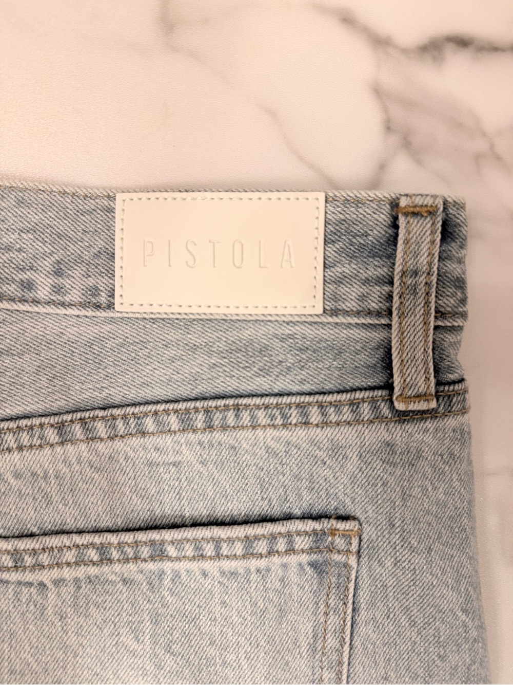 PISTOLA LEXI MID RISE BOWED STRAIGHT STUDDED JEAN - ARIES - Size 31 - Picture 4 of 5
